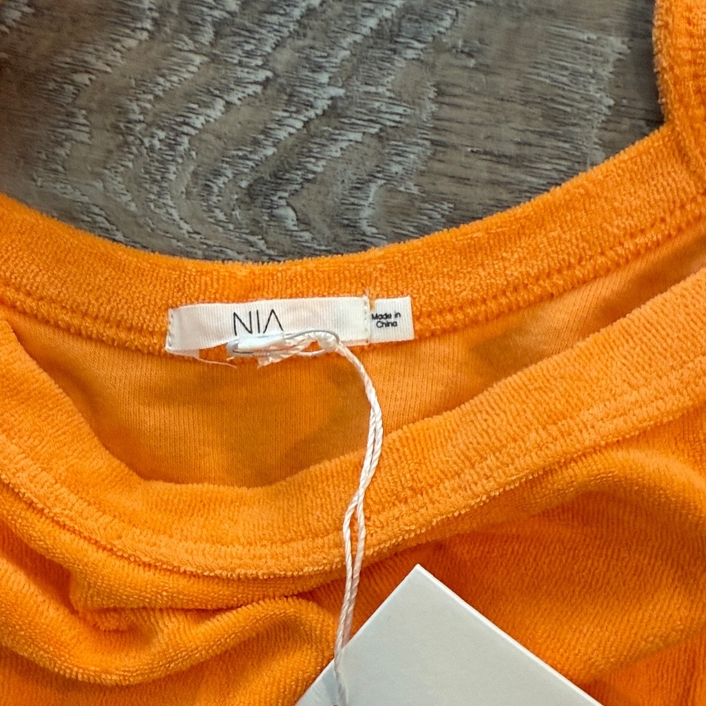 NWT NIA Women's Orange Bralette sz s - Picture 2 of 4